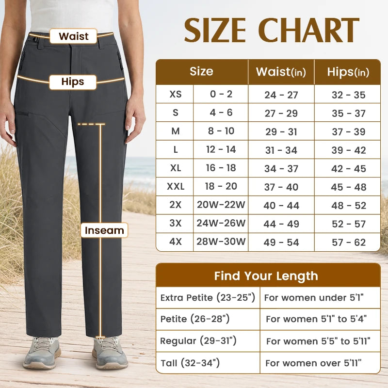 🔥 7 FOR ONLY $26.99! Trelovia Women's Stretch Flex-Fit Outdoor Utility Pants – Water-Repellent & Lightweight