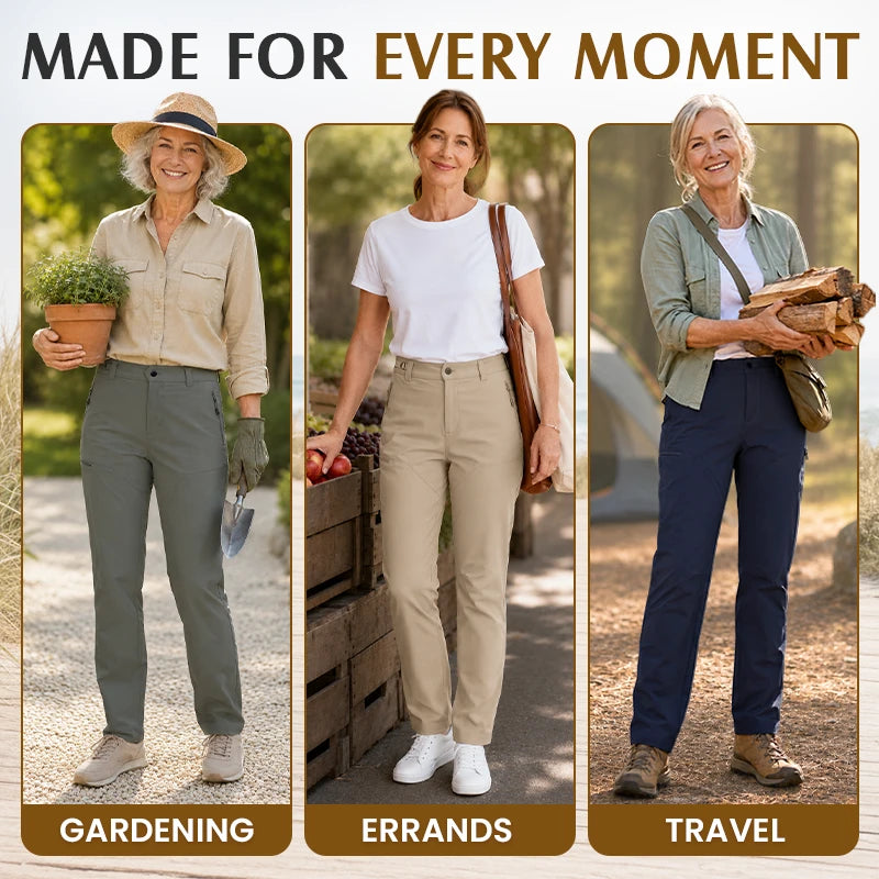 🔥 7 FOR ONLY $26.99! Trelovia Women's Stretch Flex-Fit Outdoor Utility Pants – Water-Repellent & Lightweight