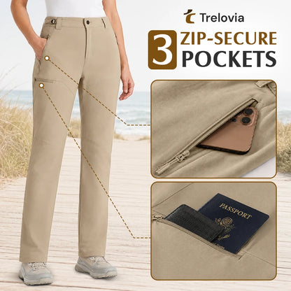 🔥 7 FOR ONLY $26.99! Trelovia Women's Stretch Flex-Fit Outdoor Utility Pants – Water-Repellent & Lightweight