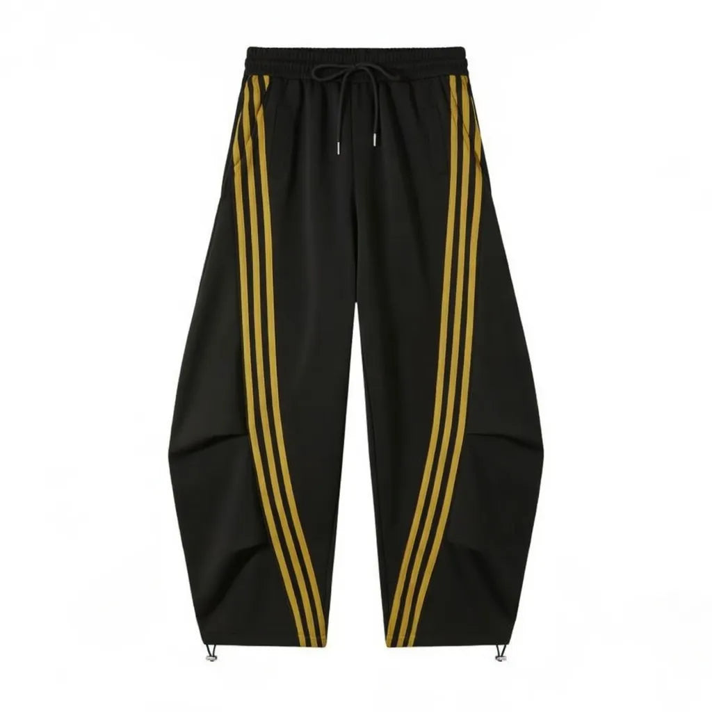 Flooo Loose Wide Leg Striped Track Pants