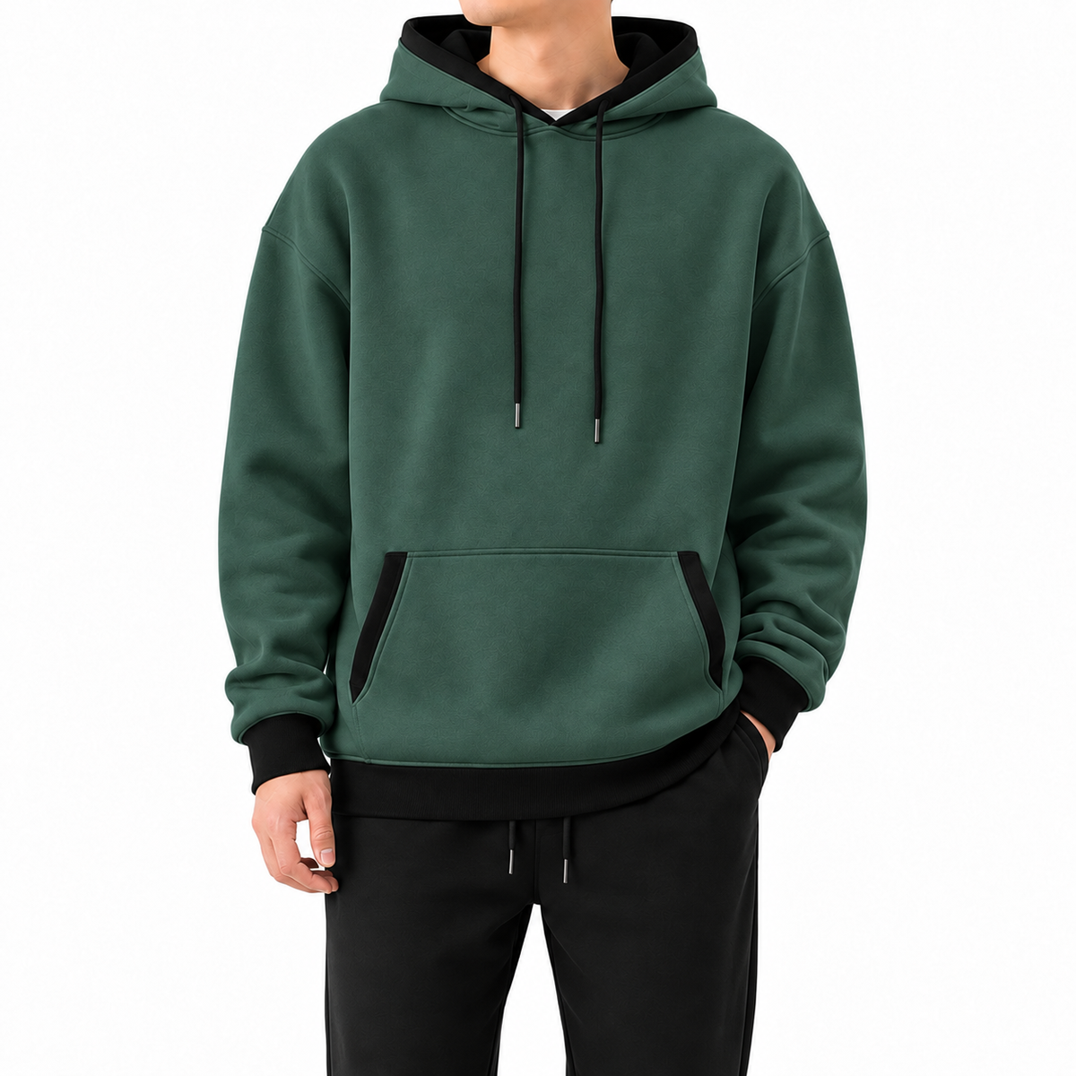 Men's Relaxed-Fit Pullover Hoodie