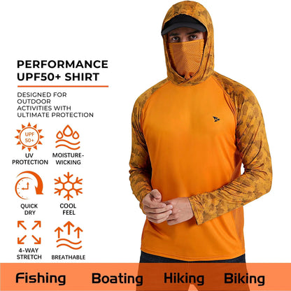 ☀️Men's UPF 50+ Sun Protection Hoodie with UV Detection