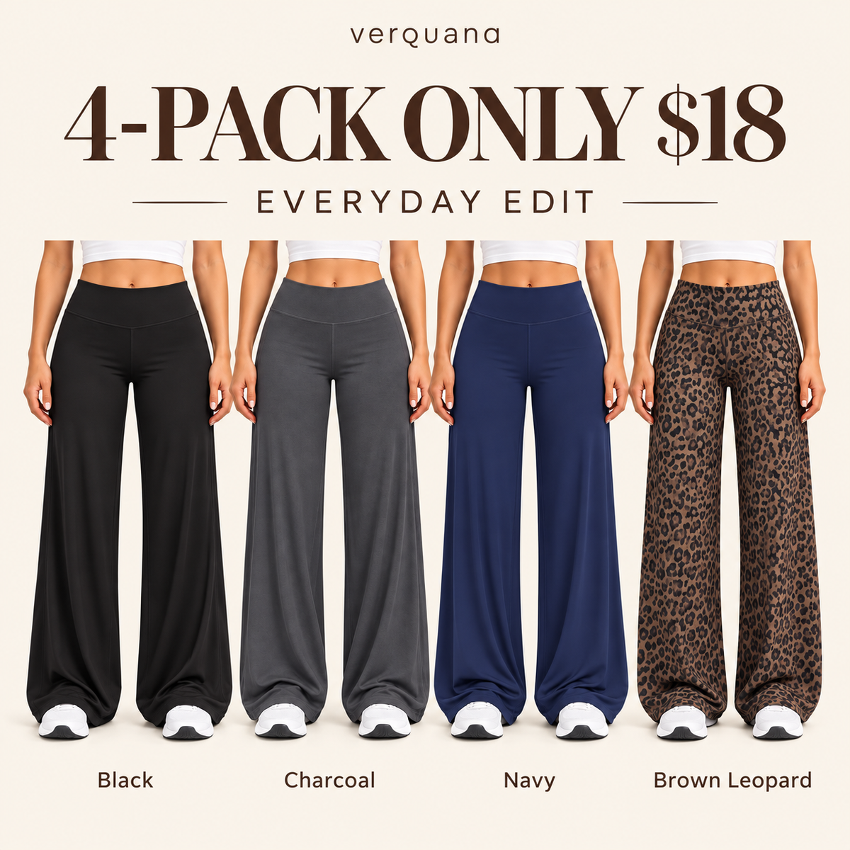 👖Women’s Light Simple Leopard-Print Wide