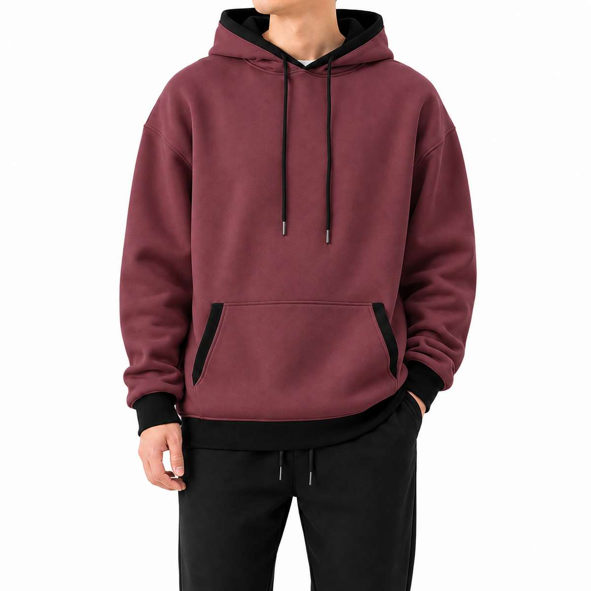 Men's Relaxed-Fit Pullover Hoodie