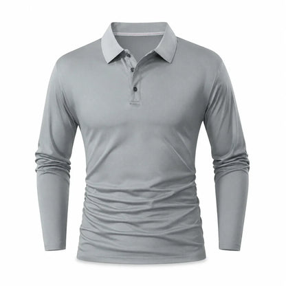 Men's Long Sleeve Collared T-Shirt