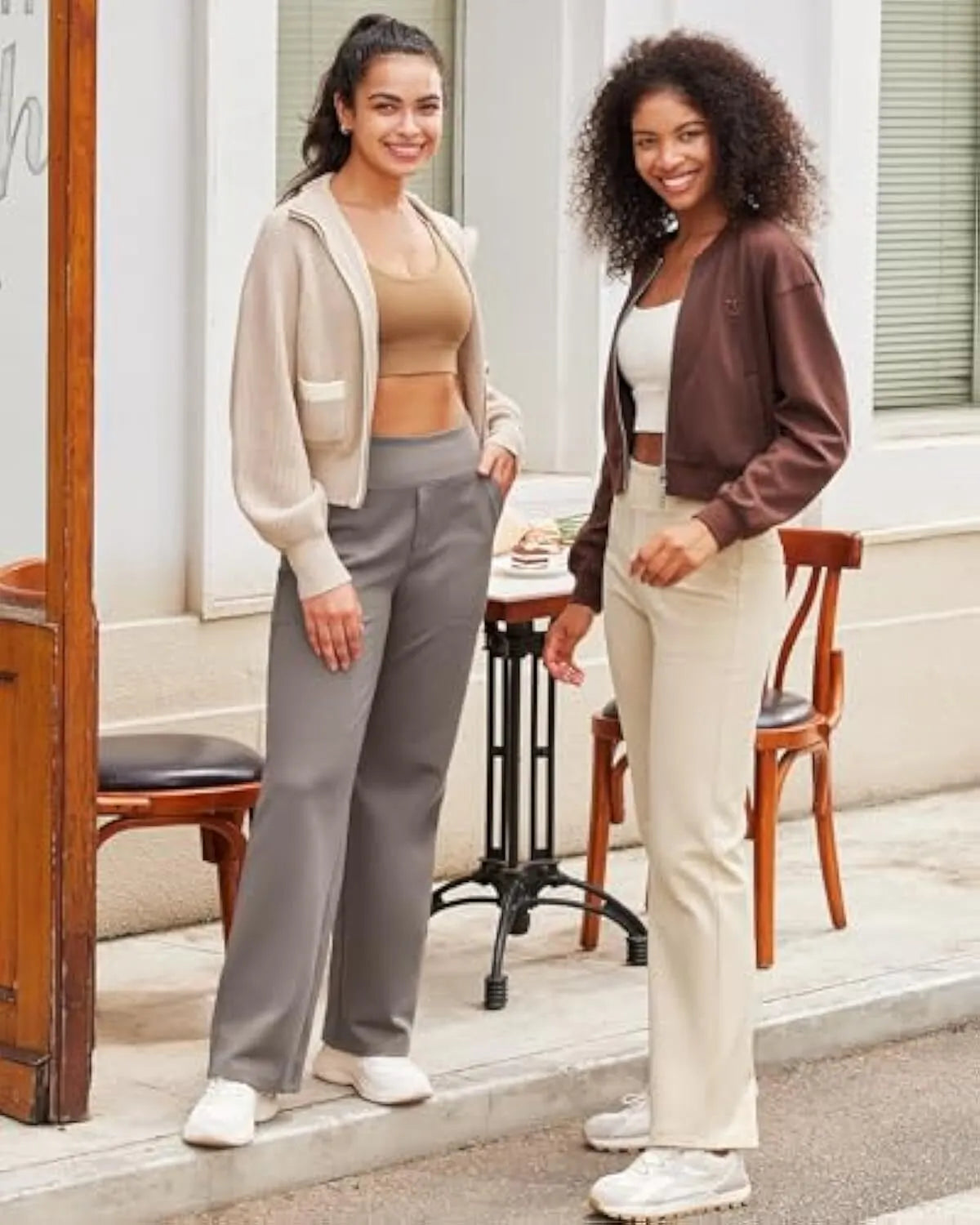 Loose High-Waist Business Casual Pants