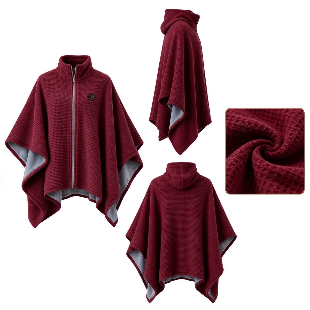 🎃 Halloween Special｜Unisex Wearable Heated Shawl 🔥 3 Heat Levels | Cozy Thermal Wrap for Men & Women