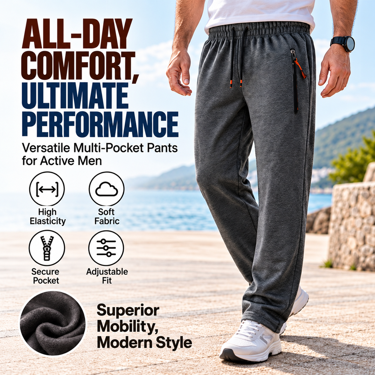 ⏰ 50% Off End-of-Season Sale – Quality at Half Price! ✨ Men’s Warm Winter Sweatpants for Ultimate Comfort ❄️👖