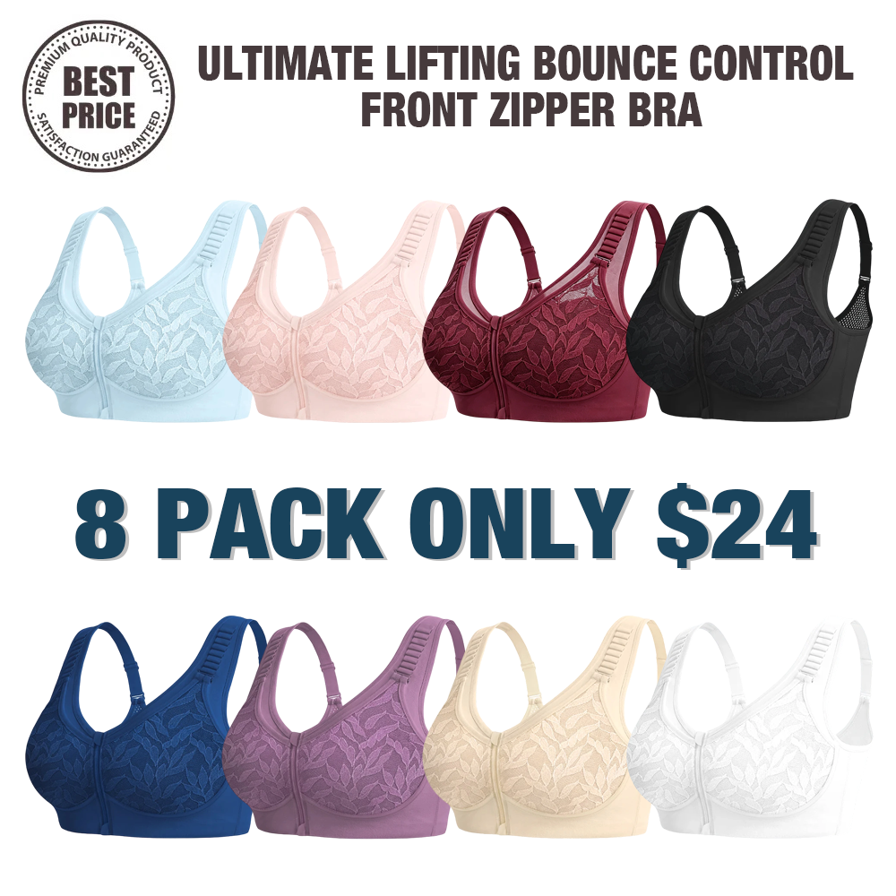 🔥Last Day💥Ultimate Lifting Bounce Control Front Zipper Bra🔥