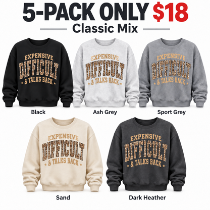 10-PACK ONLY $2410 colors. ---✨ Everyday Leopard Graphic Sweatshirt