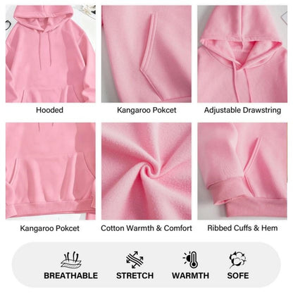 Women's Blessed Graphic Hoodie & Jogger Set – Cozy 2-Piece Casual Tracksuit