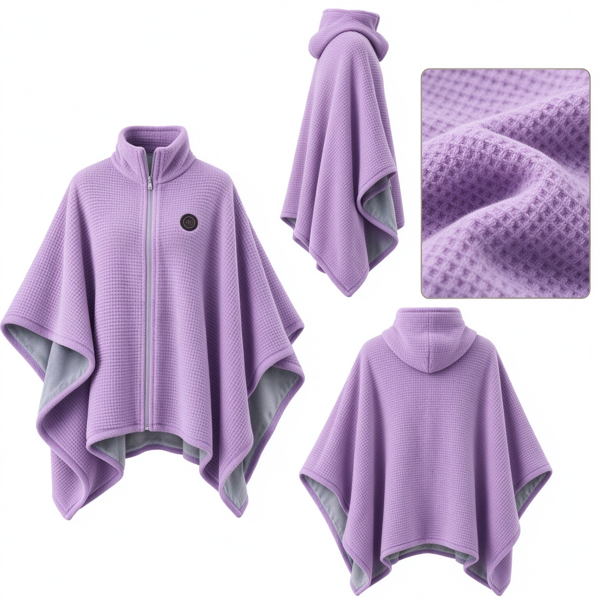 🎃 Halloween Special｜Unisex Wearable Heated Shawl 🔥 3 Heat Levels | Cozy Thermal Wrap for Men & Women