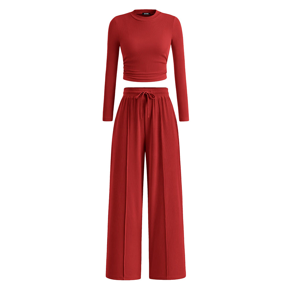 2-Piece Ribbed Knit Set Loungewear