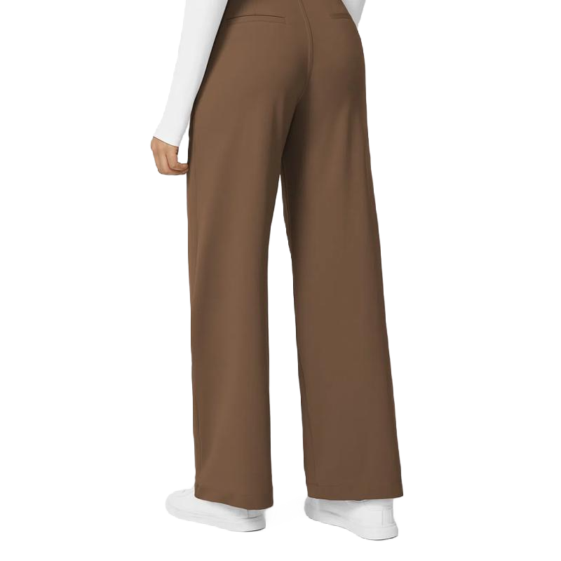 Flex High Waist Pleated Work Pants