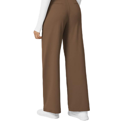 Flex High Waist Pleated Work Pants