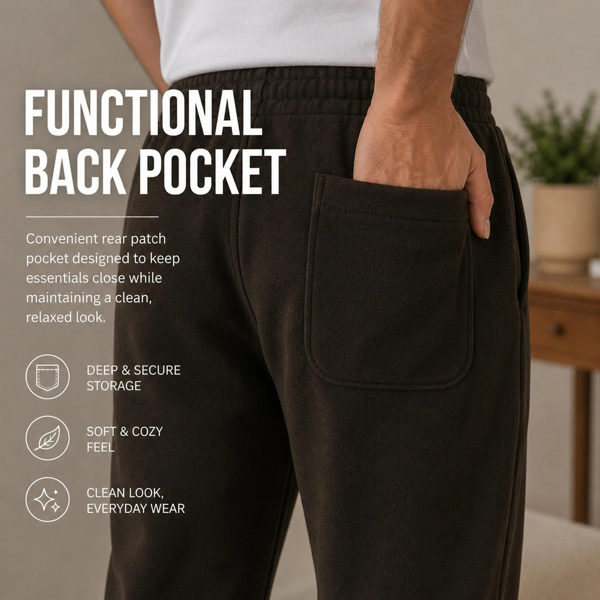 Men's Classic Heavyweight Fleece Sweatpants Open Bottom Loose Casual Warm Athletic Pants for Daily & Sports Wear