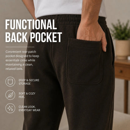 Men's Classic Heavyweight Fleece Sweatpants Open Bottom Loose Casual Warm Athletic Pants for Daily & Sports Wear