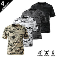 4PCS-Khaki + White + Gray + Black