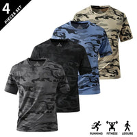4PCS-Gray + Black + Blue + Khaki