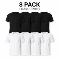 4 Black + 4 White