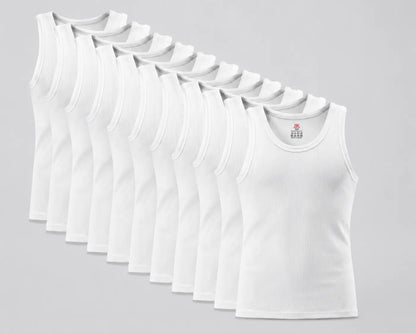 12 Pack Men's Ribbed Cotton Tank Tops Soft Stretch Sleeveless A-Shirts, Casual Everyday & Gym Basic Undershirts