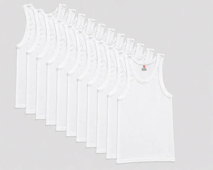12 Pack Men's Ribbed Cotton Tank Tops Soft Stretch Sleeveless A-Shirts, Casual Everyday & Gym Basic Undershirts