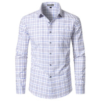 Grey Blue Plaid