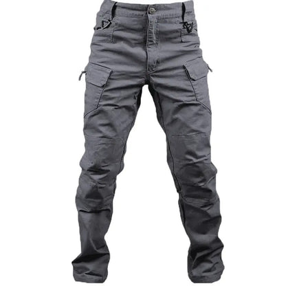 Men's Lightweight Straight Leg Cargo Pants Durable Casual Outdoor Pants with Zipper Pockets