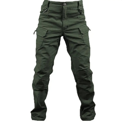 Men's Lightweight Straight Leg Cargo Pants Durable Casual Outdoor Pants with Zipper Pockets
