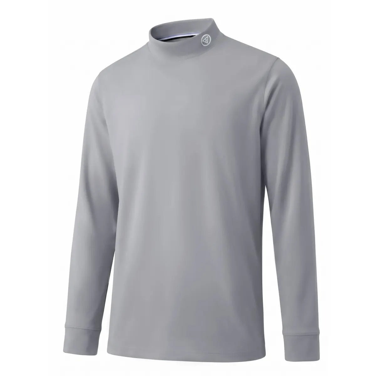 Men's Heather Mock Neck Thermal Long Sleeve Top, Basic Soft Undershirt Knit Sweater for Golf & Daily Casual Wear