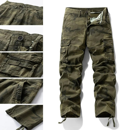 Men's Heavyweight Camouflage Work Trousers, Durable Functional Heavy-Duty Tactical Pants