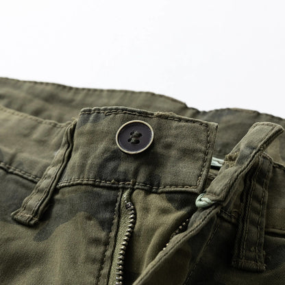 Men's Heavyweight Camouflage Work Trousers, Durable Functional Heavy-Duty Tactical Pants