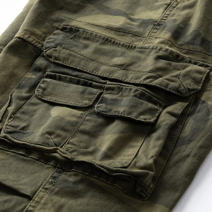 Men's Heavyweight Camouflage Work Trousers, Durable Functional Heavy-Duty Tactical Pants
