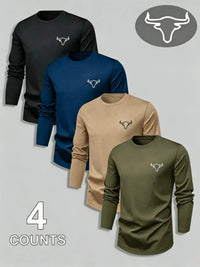 Military Green + Khaki + Dark Blue + Black