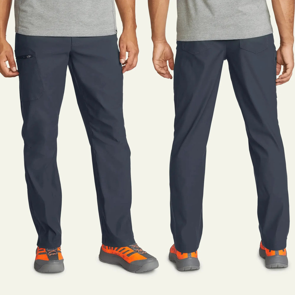 Men's Outdoor Hiking Pants, Water Repellent 2-Way Stretch Trousers with UPF 50+ Sun Protection, Lightweight Camping Travel Casual Pants