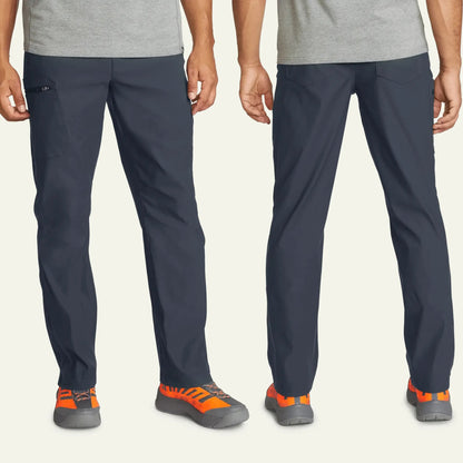 Men's Outdoor Hiking Pants, Water Repellent 2-Way Stretch Trousers with UPF 50+ Sun Protection, Lightweight Camping Travel Casual Pants