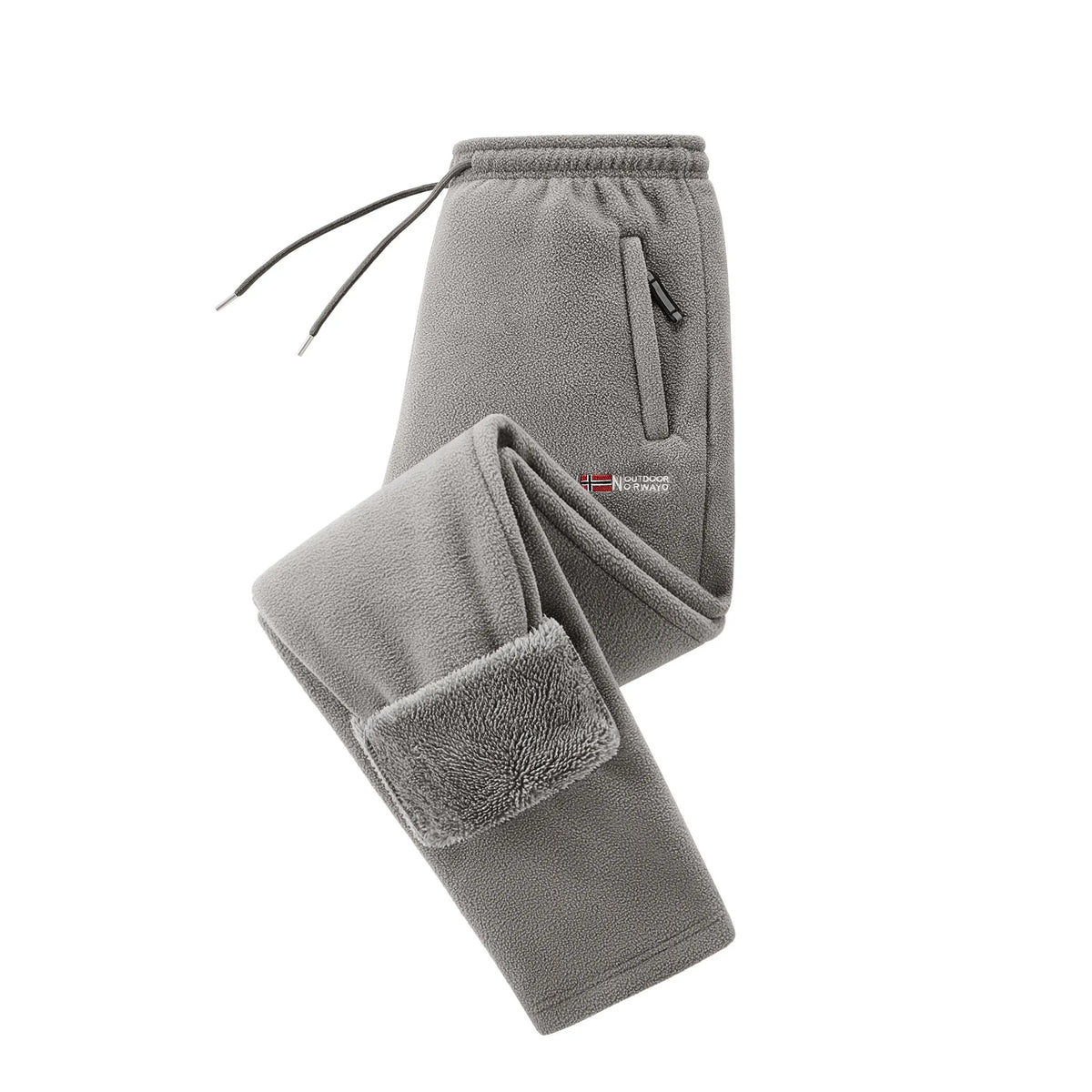 Men's Fleece Lined Winter Athletic Pants, Elastic Drawstring Warm Casual Long Pants with Pockets, Comfort Thick Thermal Joggers