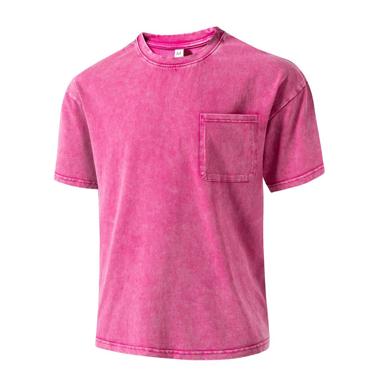 Unisex 100% Pure Cotton Vintage Washed T-Shirt, Casual Crew Neck Short Sleeve Couple Tops, Fashion Everyday Street Outdoor Tees