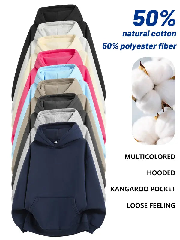 Men's Cotton Blend Pullover Hoodie