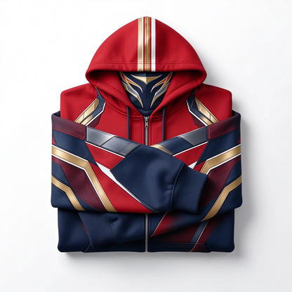 Teams Built-in Balaclava Zip Up Hoodie Football Sports Fan Full Zip Fleece Jacket Warm Winter Face Mask Sweatshirt Streetwear
