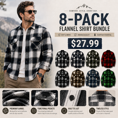 Men's Relaxed Plaid Flannel Shirt