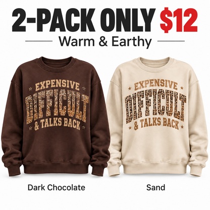 10-PACK ONLY $2410 colors. ---✨ Everyday Leopard Graphic Sweatshirt