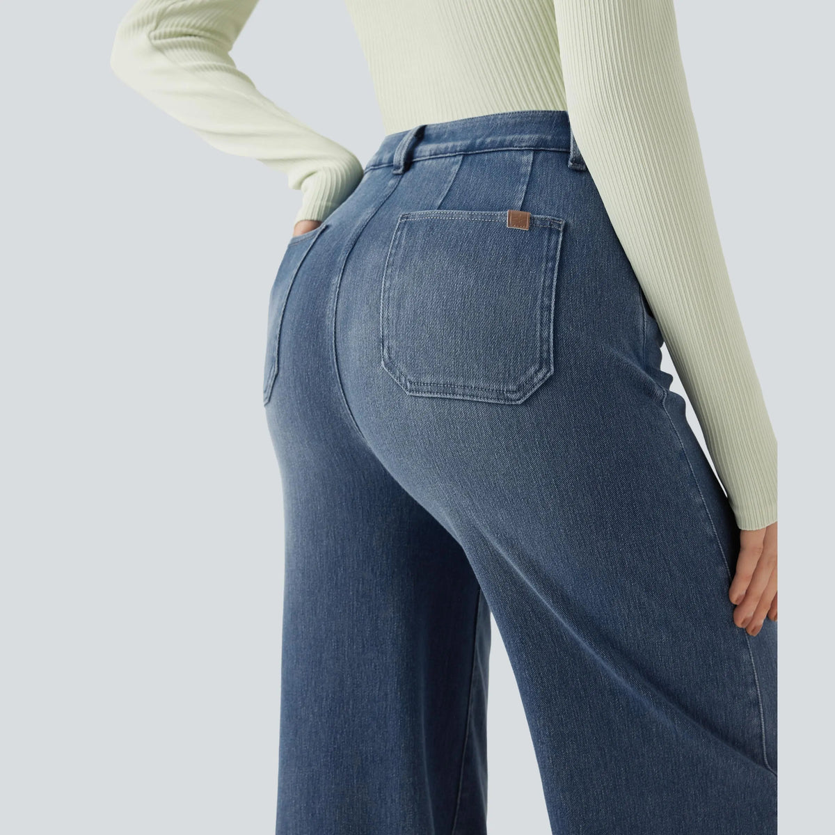 🤲⏰ TODAY ONLY - High Waisted Tummy Control Wide Leg Jeans