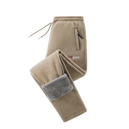 Men's Polar Fleece Thermal Athletic Pants with Thick Insulated Lining