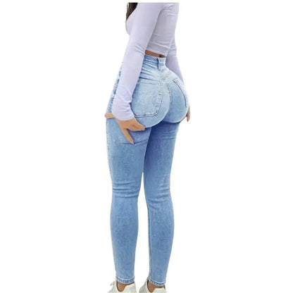 Slim-Fit High Waist Long Pants for Women