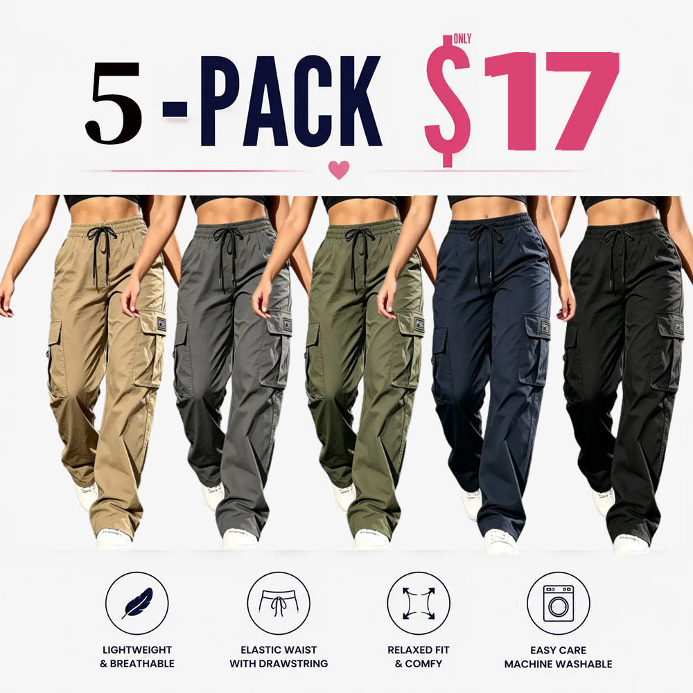 LAST DAY SALE Women's Cargo Pants High Waist Loose Fit