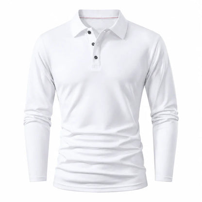 Men's Long Sleeve Collared T-Shirt