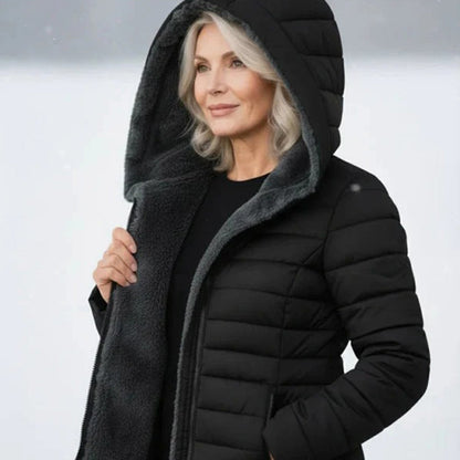 [LAST DAY SALE]-Quilted coat with fleece lining