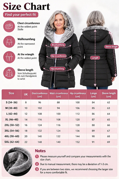 🔥Women’s Hooded Padded Winter Coat with Soft Fleece Lining, Flattering Fit Quilted Jacket with Pockets