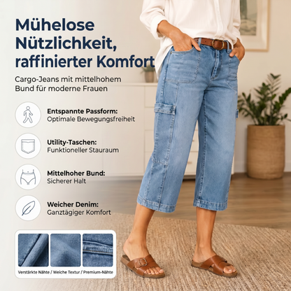 📢Mid-Season Sale: −50% nur für kurze Zeit⏰Damen Barrel Jeans mit Stretch & praktischen Taschen
